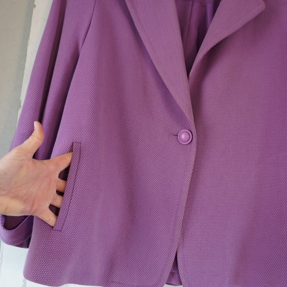 Talbots Lavender Blazer Size 14‎ - Picture 2 of 10